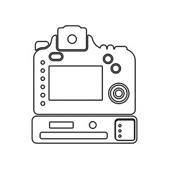 photo camera icon. Element of Equipment photography for mobile concept and web apps icon. Outline, thin line icon for website design and development, app development
