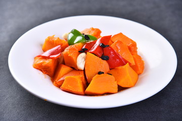 fresh fruit salad on a plate