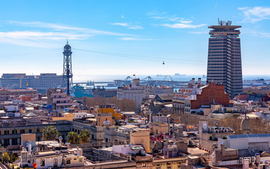 Obraz premium Barcelona vista desde las alturas