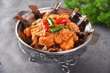 meatballs with tomato sauce in pan