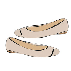  isolated, contour of women's shoes without heels