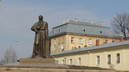 Obraz premium monument to Andrey Sheptytskyy