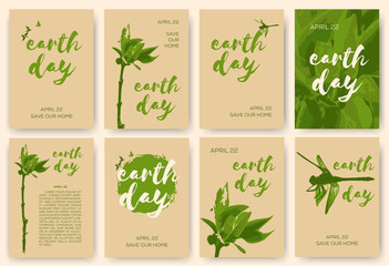 Earth day card templates