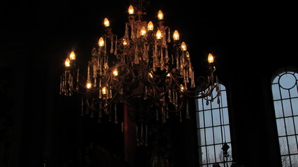 candle lamp in the church