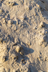 Construction sand as an abstract background