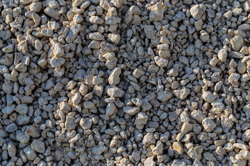 Construction gravel as abstract background