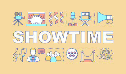 Showtime word concepts banner