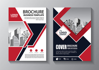 Brochure design, cover modern layout, annual report, poster, flyer in A4 with colorful triangles, geometric shapes for tech, science, market with light background
