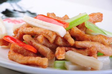 grilled chicken with vegetables