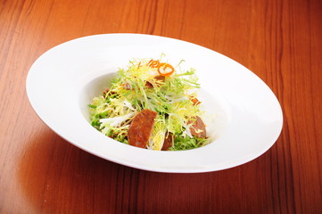 salad with vegetables and cheese