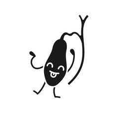 Happy gallbladder emoji glyph icon