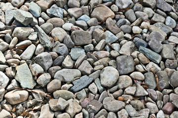 a background of stones