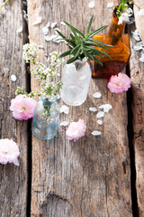 Zero waste home, cosmetic nature product. 