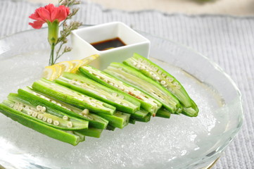 asparagus on a plate