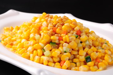 sweet corn on a plate