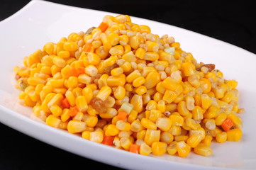 corn on a plate