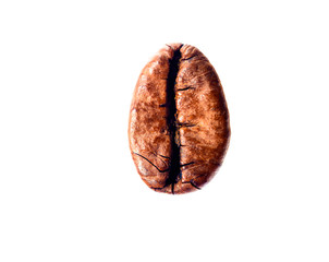 Coffee bean on white background
