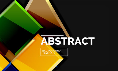 Squares and triangles geometrical background