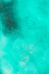 Turquoise wooden background colored  textured background