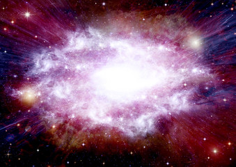 galaxy in a free space