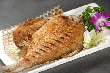 grilled salmon steak