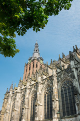 Fototapeta na wymiar tower of St. Jan Evangelist Church in Den Bosch, 's Hertogenbosch, The Netherlands