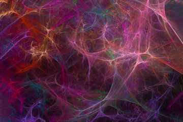 Colorful fireworks.Coputer generated artistic fractal