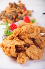 fried chicken with rice
