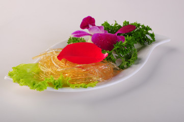 salad with salmon