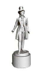 Statue of the Russian poet Pushkin. 3D. Vector illustration