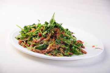 fresh salad in white plate