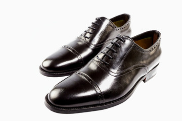 Black glossy shoes