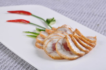 pancakes with salmon and sour cream
