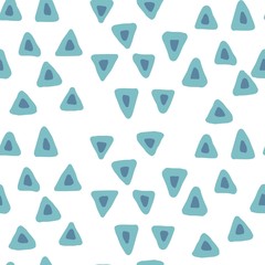 Triangle seamless pattern. Trendy vector background for textile