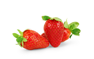 Strawberry isolated on white background. Clipping Path