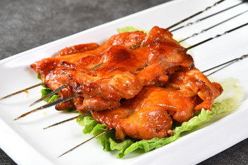 grilled chicken with vegetables