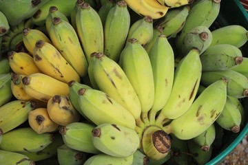 Fresh banana is delicious in the market