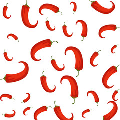 chili pepper vegetables pattern