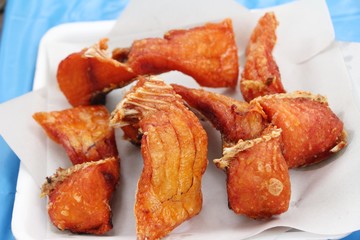 Fried fish is tasty at street food