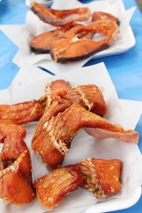 Fried fish is tasty at street food