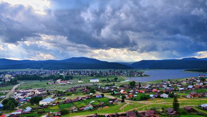 The ancient village of Tirlyan (southern Urals, Russia) becomes the center of local tourism in summer.