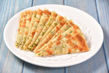 omelet with vegetables