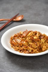 rice with meat and vegetables