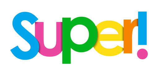 SUPER! bannière typographique