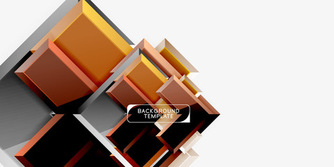 Glossy arrows geometric background