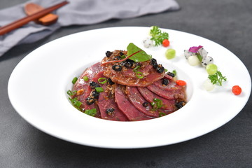 salad with meat and vegetables