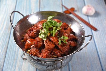 meatballs with tomato sauce in pan