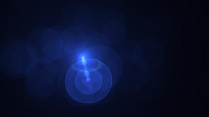 blue lens flare