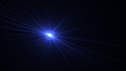 blue lens flare