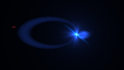 blue lens flare